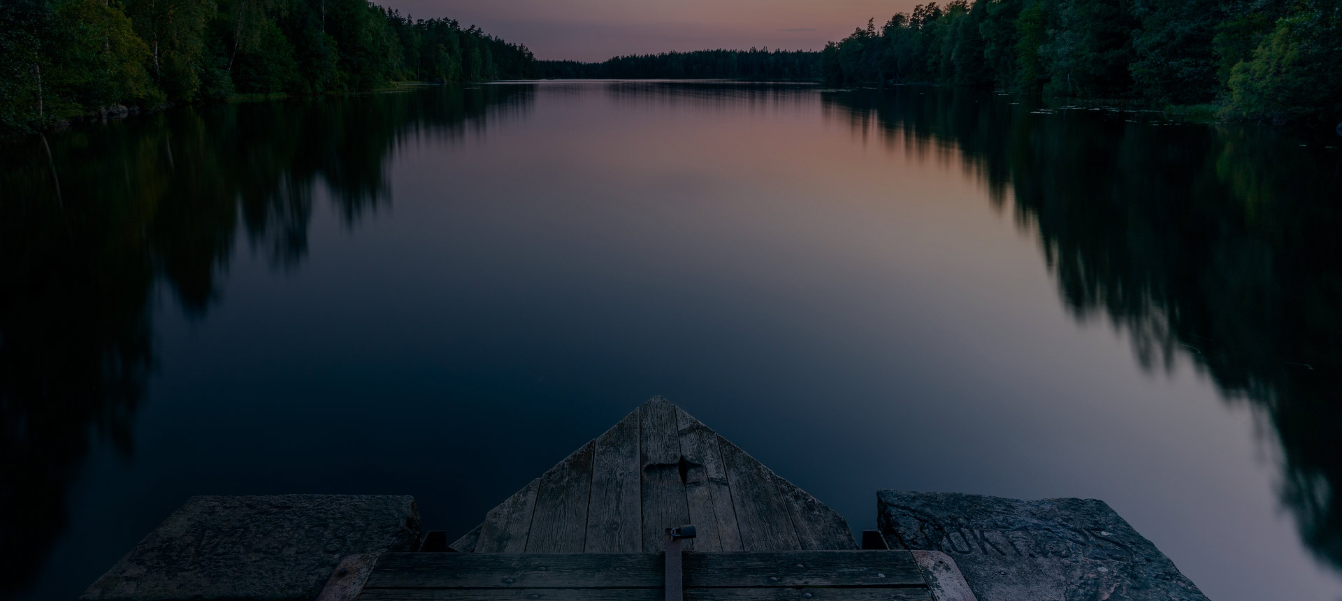 Looking across the lake